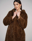 Aaliyah Fur Coat - Grey