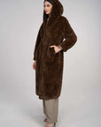 Aaliyah Fur Coat - Grey