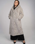 Aaliyah Fur Coat - Grey