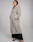 Aaliyah Fur Coat - Grey