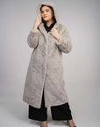 Aaliyah Fur Coat - Grey