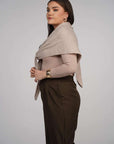 Mira Wool Wrap - Almond