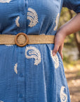Paisley Linen-Blend Shirt Dress – She's Limitless