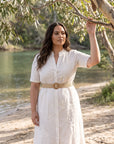 Paisley Linen-Blend Shirt Dress – She's Limitless